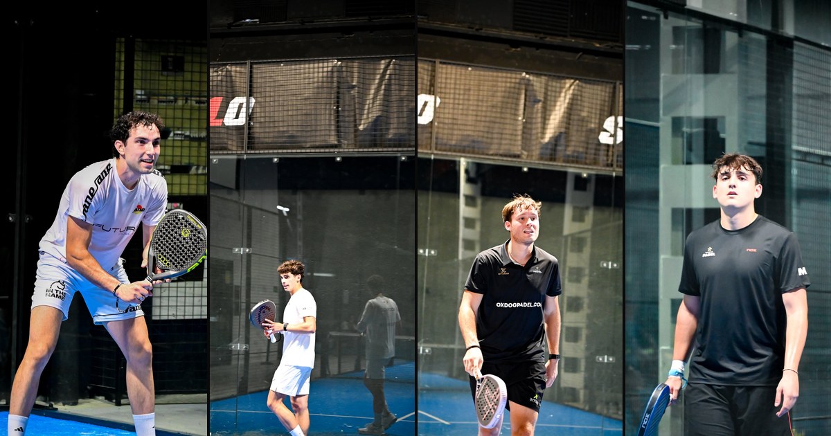 Los 4 semifinalistas del Open 03 Madrid: Miguel Melero, Rodrigo Coello, Nachi Sager y Aimar Goñi